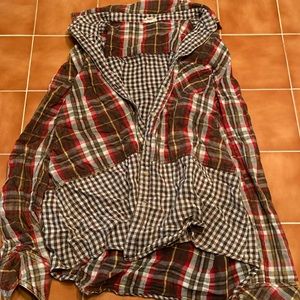 plaid Hem & Thread button down